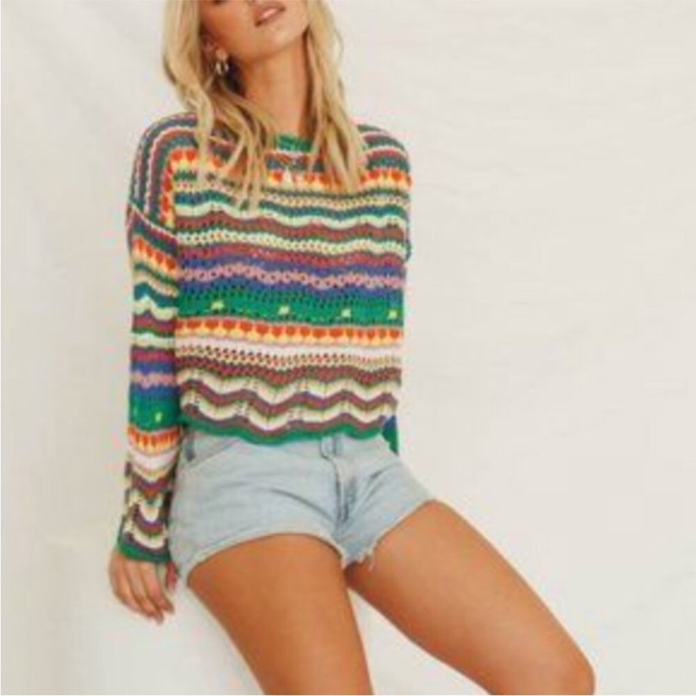 VRG GRL A New Direction Knit Sweater